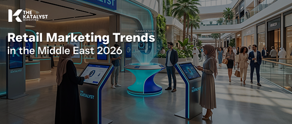 Retail marketing trends in the Middle East 2026 showing modern store displays and consumer engagement in UAE